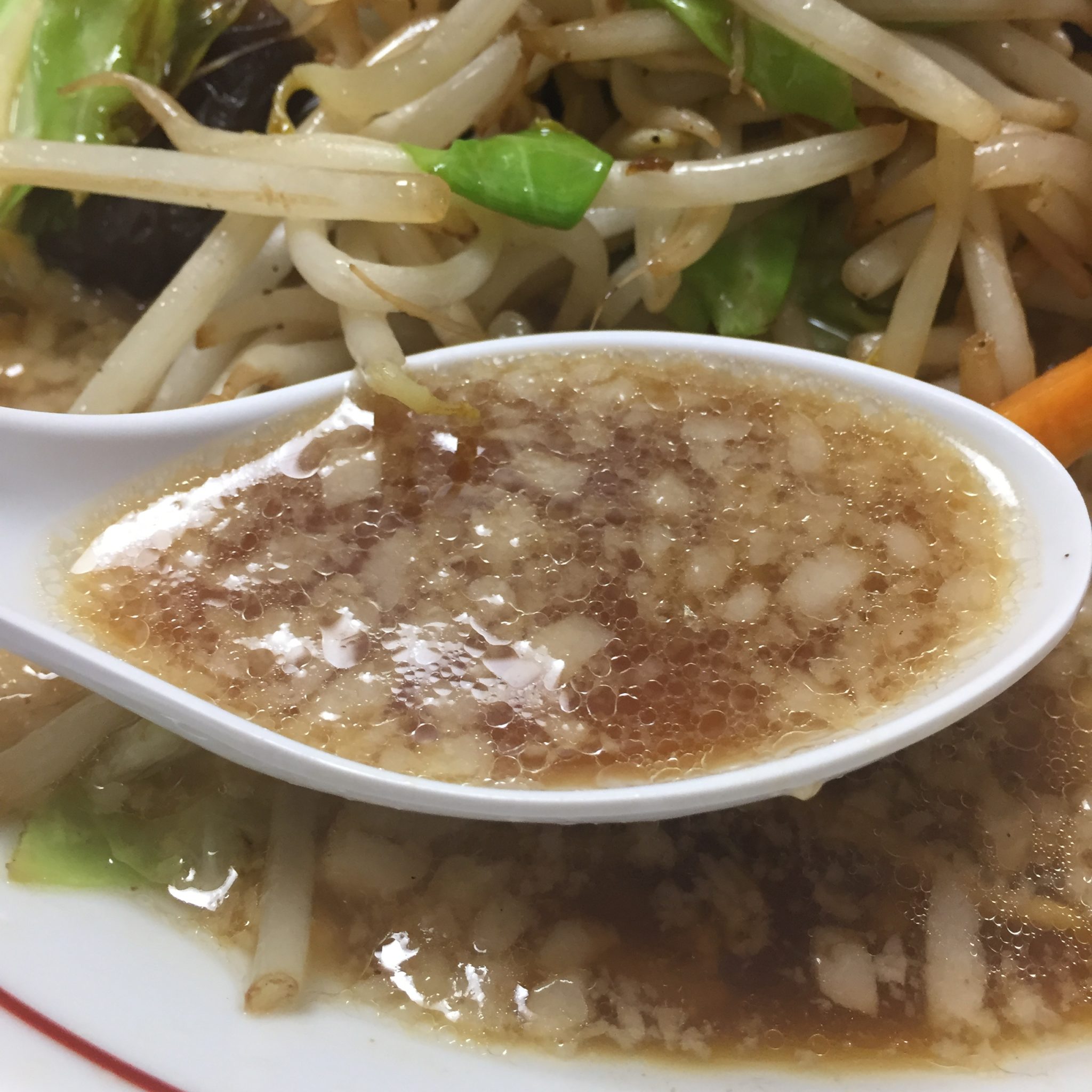 流れ星　野菜中華　スープ